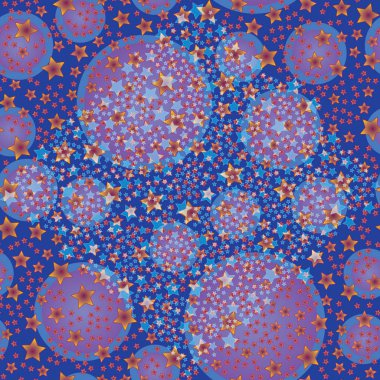 soyut geometrik renkli seamless modeli yıldız ile. Vektör çizim 
