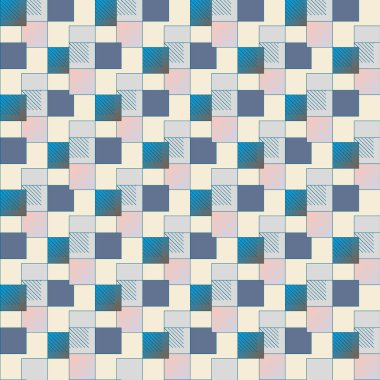 küpleri ve kareler arka plan vektör çizim