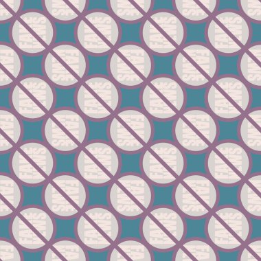 Logo sahte haberlerle kavramsal seamless modeli. İnsanlığın küresel sorunlar. Vektör çizim