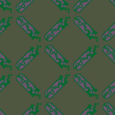 Kimya test tüpleri parlak arka plan üzerinde. Seamless modeli.