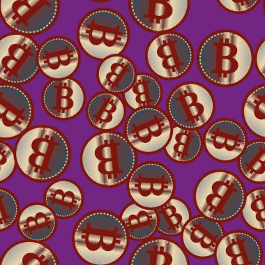 kesintisiz iş zemin bitcoins para ile desenli