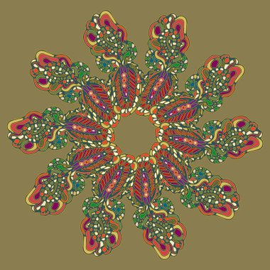 Stil zentangle yeni simetrik mandala doodle ile sanat esin kaynağı oldu. Duvar kağıdı, desen dolgularını, web sayfaları, yüzey dokuları için dekoratif nesne-ebilmek var olmak kullanılmış.