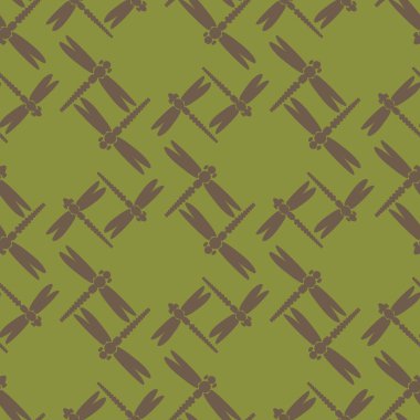 Yusufçuk seamless modeli. Vektör çizimler.