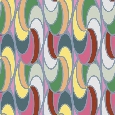 soyut geometrik renk desenli vektör çizimi