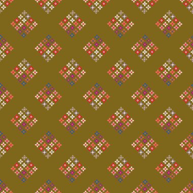  soyut çiçek geometrik Dikişsiz desen arka planı için