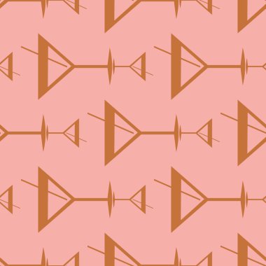 Tropik kokteyller desen, renkli kesintisiz vektör çizim