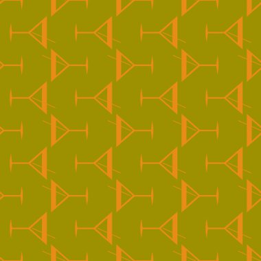 Tropik kokteyller desen, renkli kesintisiz vektör çizim