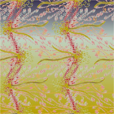 soyut çiçek deseni, vektör illüstrasyonu