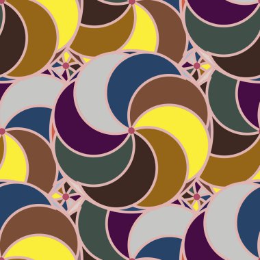 soyut geometrik renk desenli vektör çizimi