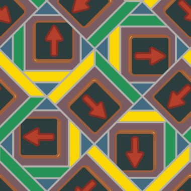 Kot düğmeleri Dikişsiz desen vektör çizim ile 