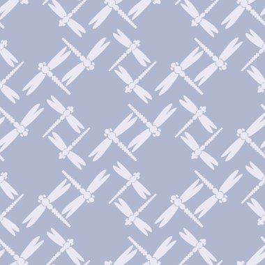 Yusufçuk seamless modeli. Vektör çizimler.