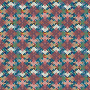 Soyut Dikişsiz renkli desen, vektör çizim