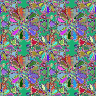 Soyut kaleydoskop renkli Dikişsiz desen arka planı için. 