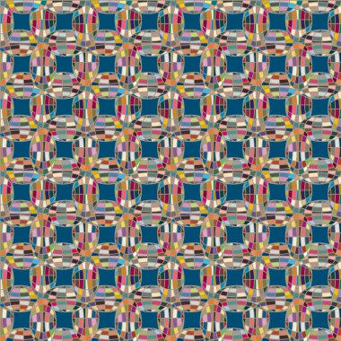 Soyut kaleydoskop desen renkli mozaik küre ile