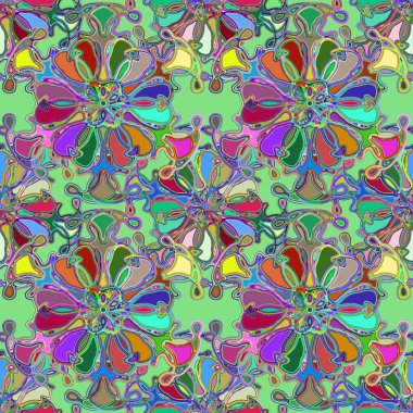 Soyut kaleydoskop renkli Dikişsiz desen arka planı için. 