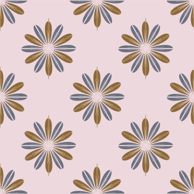 Renkli kesintisiz kaydırma-tasarım arka plan ile çiçek desenli.