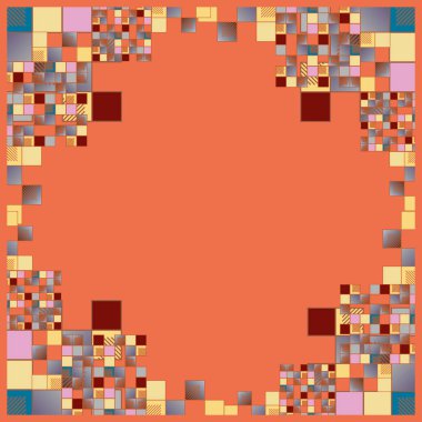 geometrik küpleri ve kareler arka plan sorunsuz tasarlamak vektör çizim