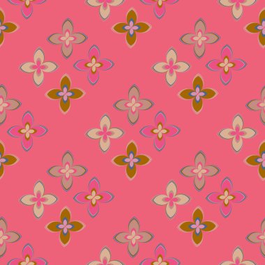  soyut çiçek geometrik Dikişsiz desen arka planı için