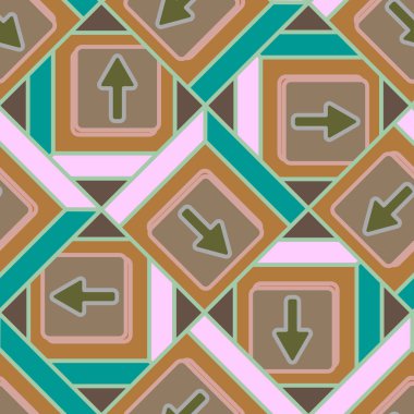 Kot düğmeleri Dikişsiz desen vektör çizim ile 