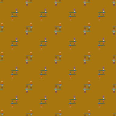 Yusufçuk seamless modeli. Vektör çizimler.