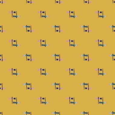 Yusufçuk seamless modeli. Vektör çizimler.