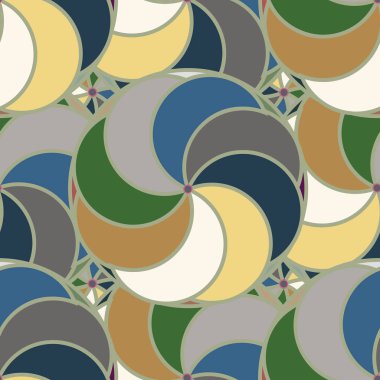 soyut geometrik renk desenli vektör çizimi