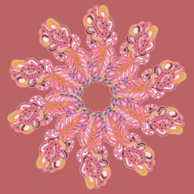 Stil zentangle yeni simetrik mandala doodle ile sanat esin kaynağı oldu. Duvar kağıdı, desen dolgularını, web sayfaları, yüzey dokuları için dekoratif nesne-ebilmek var olmak kullanılmış.