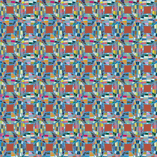 Abstraktní Kaleidoskop Vzorek Barevné Mozaiky Glóby — Stockový vektor