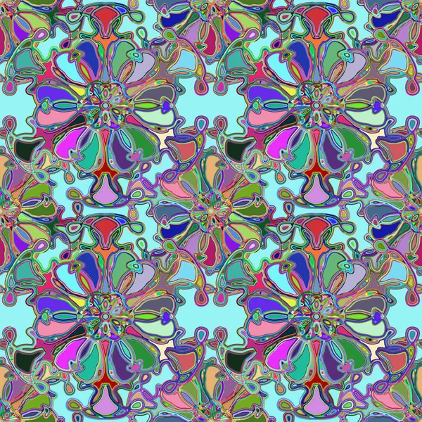 Soyut kaleydoskop renkli Dikişsiz desen arka planı için. 