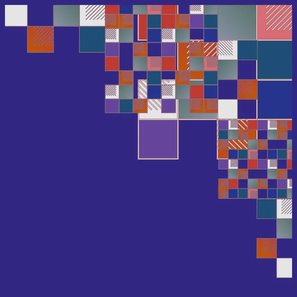 Cubos Gráficos Cuadrados Fondo Ilustración Vectorial Abstracta Sin Costuras — Archivo Imágenes Vectoriales