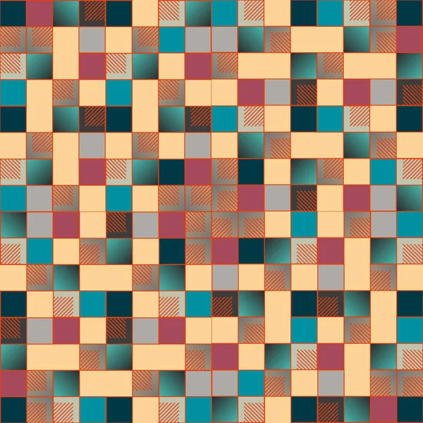 grafik küpleri ve kareler arka plan, sorunsuz tasarlamak vektör çizim 