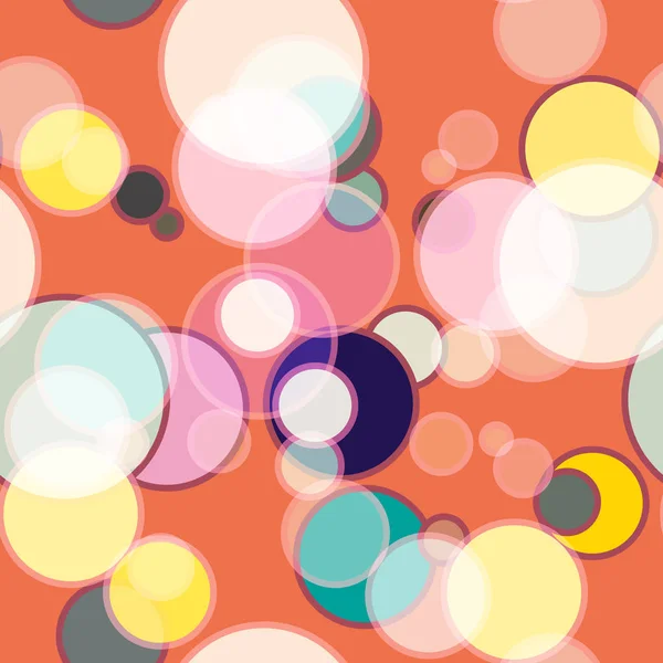 Naadloze Abstracte Achtergrond Met Cirkels — Stockvector