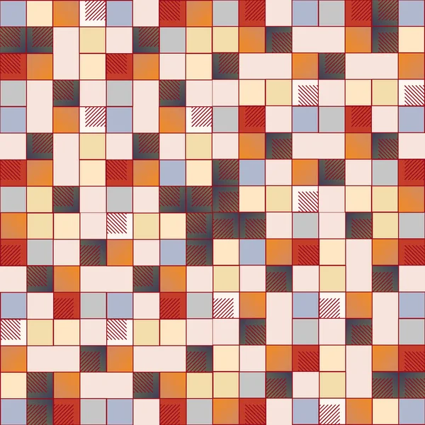 五颜六色的图表立方体和正方形壁纸 无缝抽象向量例证 — 图库矢量图片