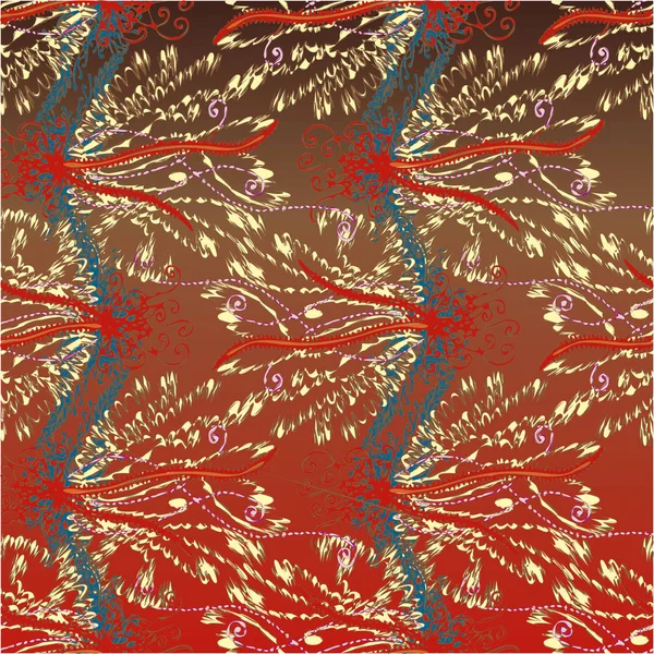 soyut çiçek deseni, vektör illüstrasyonu