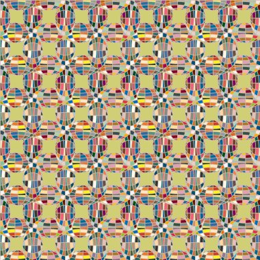 Soyut kaleydoskop desen renkli mozaik küre ile