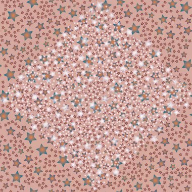 soyut geometrik renkli seamless modeli yıldız ile. Vektör çizim 
