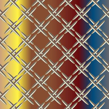 Oluklu metal, Dikişsiz desen vektör çizim.