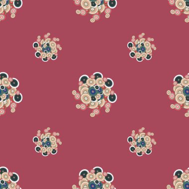 soyut geometrik renkli Dikişsiz desen arka plan için vektör çizim