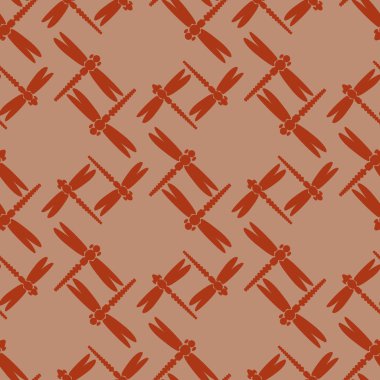 Yusufçuk seamless modeli. Vektör çizimler.