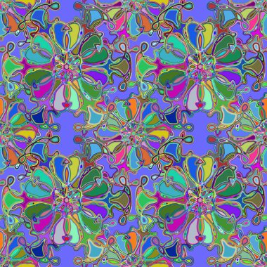 Soyut kaleydoskop renkli Dikişsiz desen arka planı için. 