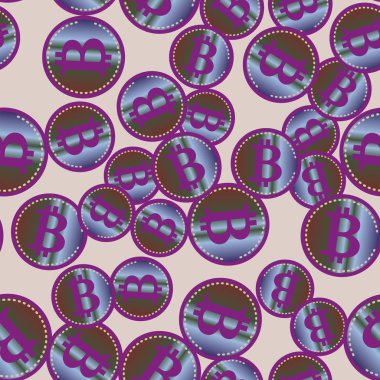 kesintisiz iş zemin bitcoins para ile desenli