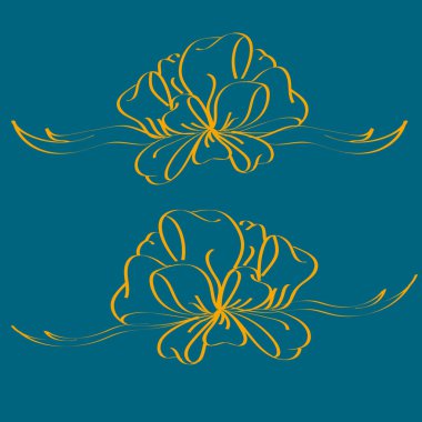 Yay ve şerit vektör karikatür çizimi