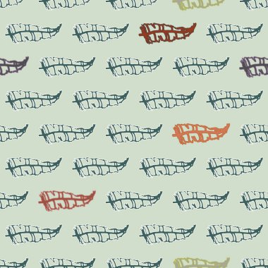 Memphis tarzı zemin ağaç yaprakları 