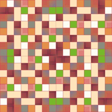 renkli grafik küpleri ve kareler duvar kağıdı, sorunsuz tasarlamak vektör çizim 