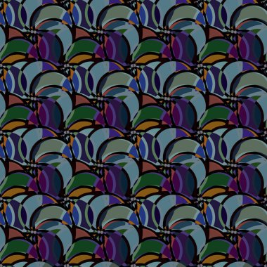 soyut geometrik renk desenli vektör çizimi