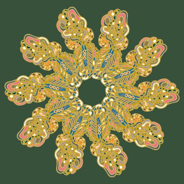 Stil zentangle yeni simetrik mandala doodle ile sanat esin kaynağı oldu. Duvar kağıdı, desen dolgularını, web sayfaları, yüzey dokuları için dekoratif nesne-ebilmek var olmak kullanılmış.