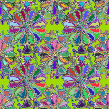 Soyut kaleydoskop renkli Dikişsiz desen arka planı için. 