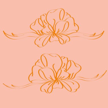 Yay ve şerit vektör karikatür çizimi