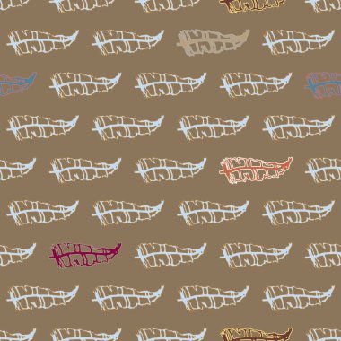 Memphis tarzı zemin ağaç yaprakları 