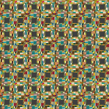 Soyut kaleydoskop desen renkli mozaik küre ile